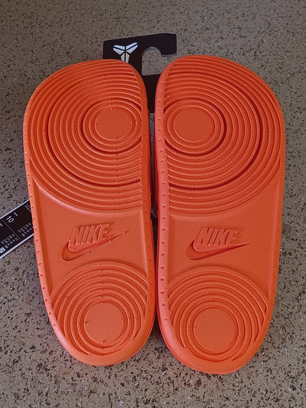 Nike Kobe Offcourt Orange Slide Sandals - Youth Slip-On Slides